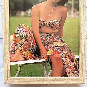 Amazon.co.jp: 額装品山口百恵 若い頃水着80年代レトロポスター